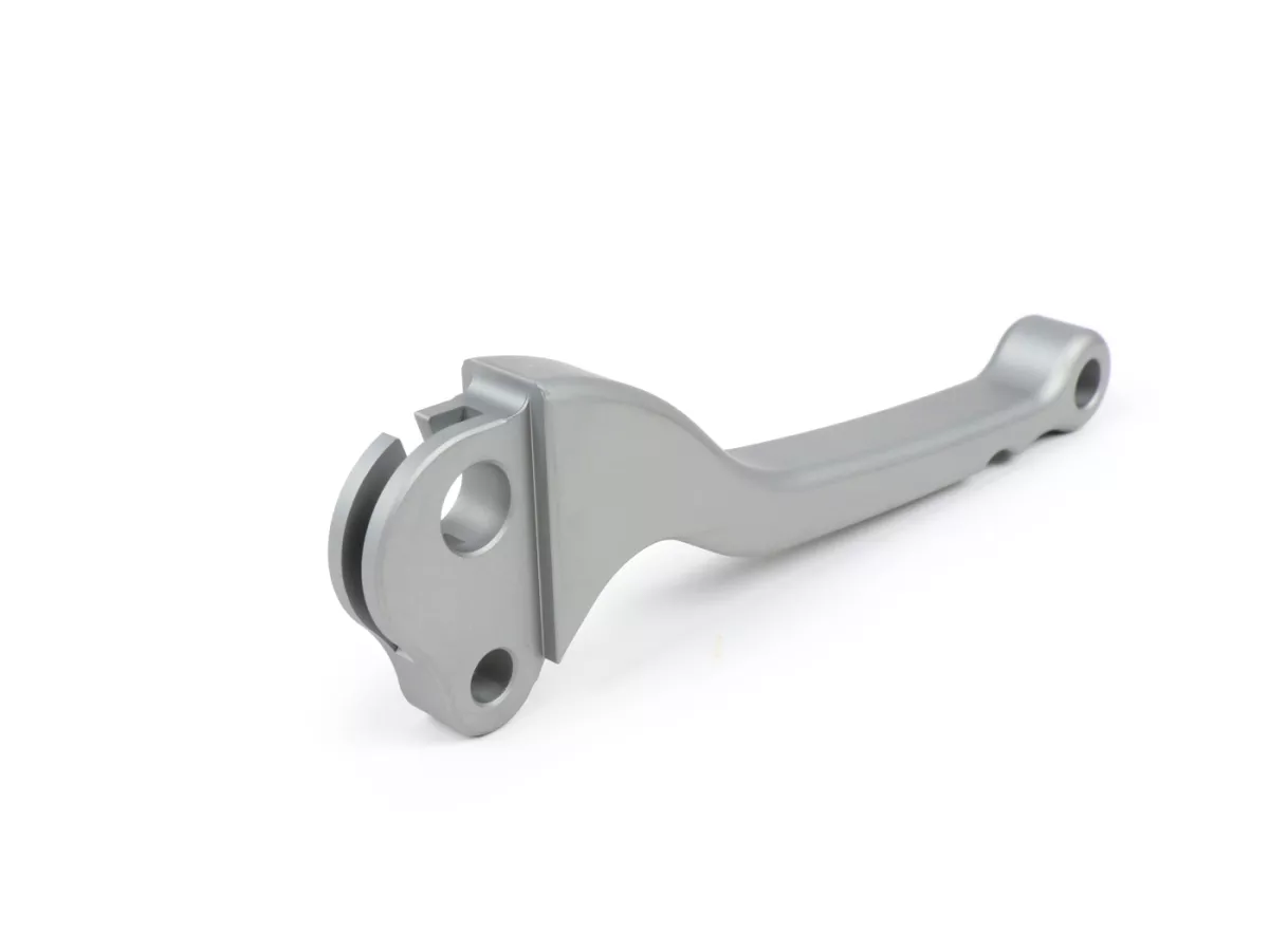 Tuas kopling -BGM PRO CNC- rem tromol- Vespa Rangka Besar 1957-1998 - PX, T5, Sprint, Rally, GT, GTR, TS, VNA, VNB, VBB, VBA, GS, SS180, Rangka Kecil 1963-1989 V50, 50N, V90, PV125, ET3, PK S, PK XL1 - perak