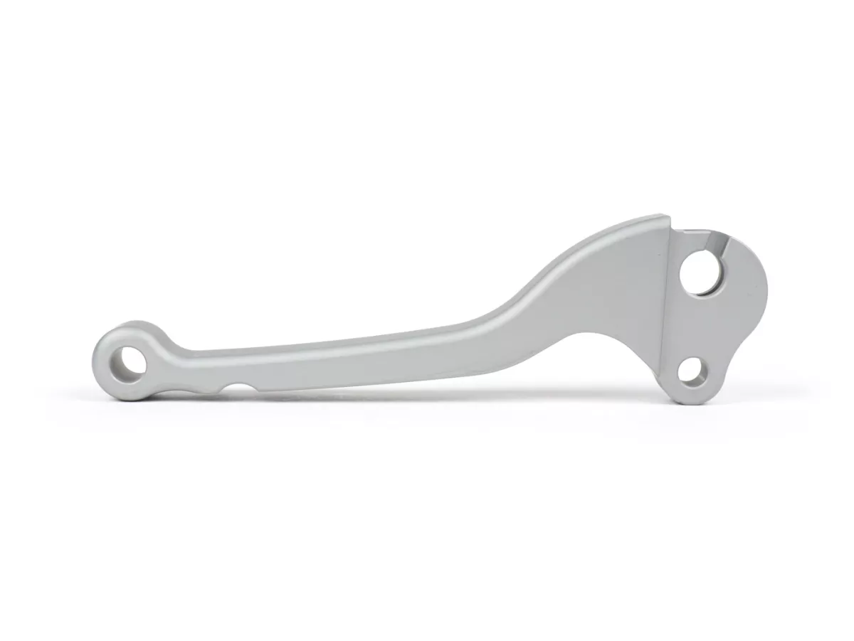Tuas kopling -BGM PRO CNC- rem tromol- Vespa Rangka Besar 1957-1998 - PX, T5, Sprint, Rally, GT, GTR, TS, VNA, VNB, VBB, VBA, GS, SS180, Rangka Kecil 1963-1989 V50, 50N, V90, PV125, ET3, PK S, PK XL1 - perak