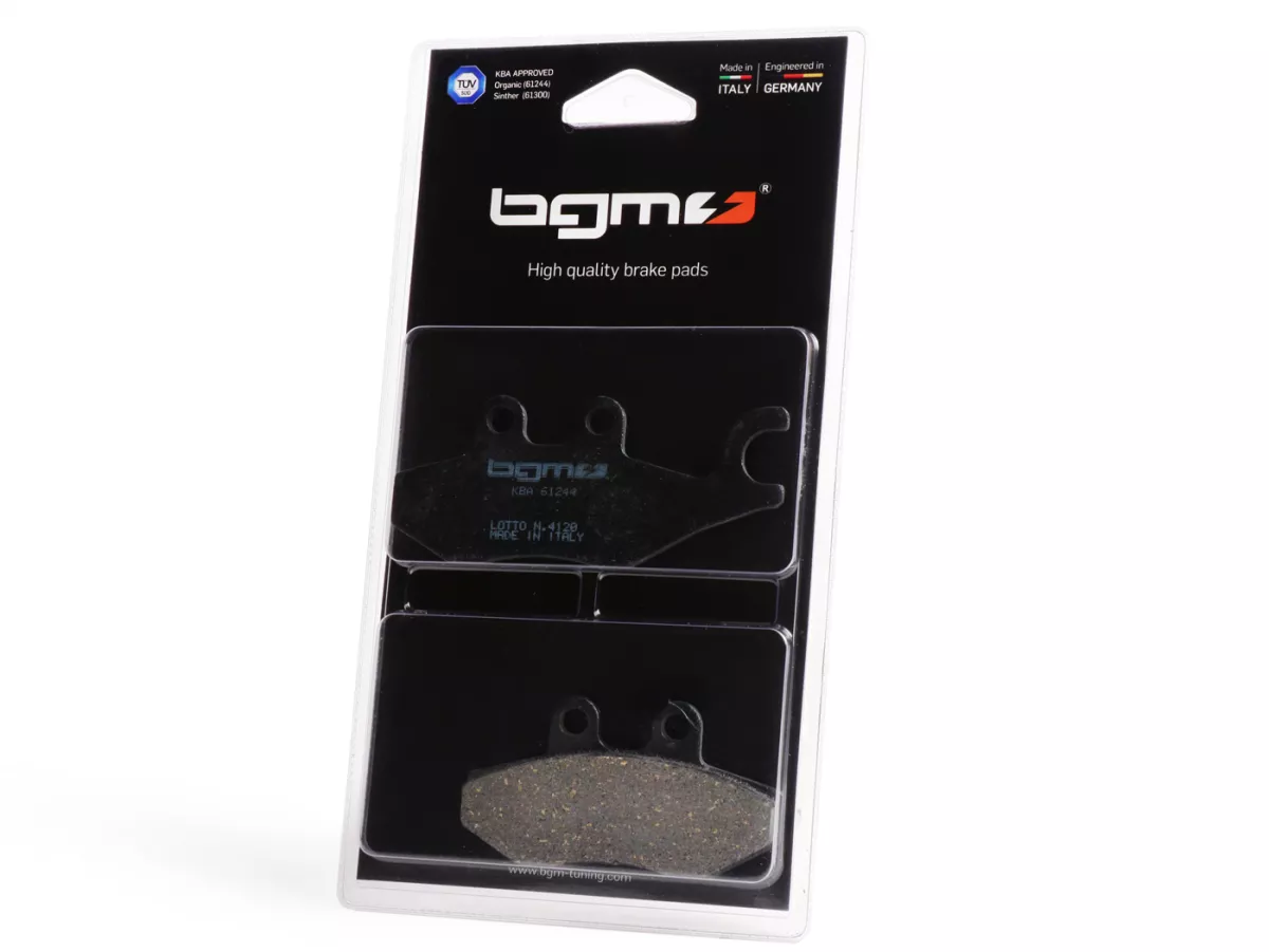 Pastiglie freno -BGM 76,8x41,8/96,9x41,2mm- Heng Tong (Ø12mm) - GTS300 HPE, Supertech, Supersport, Super Racing Sixties, Super Notte, Yacht Club, Touring, Super, GTV300 Sei Giorni, GT, GTL, GTS, Runner FX/FXR/VX/VXR 125-180-200, SP50, Fuoco 500, Nexus 125