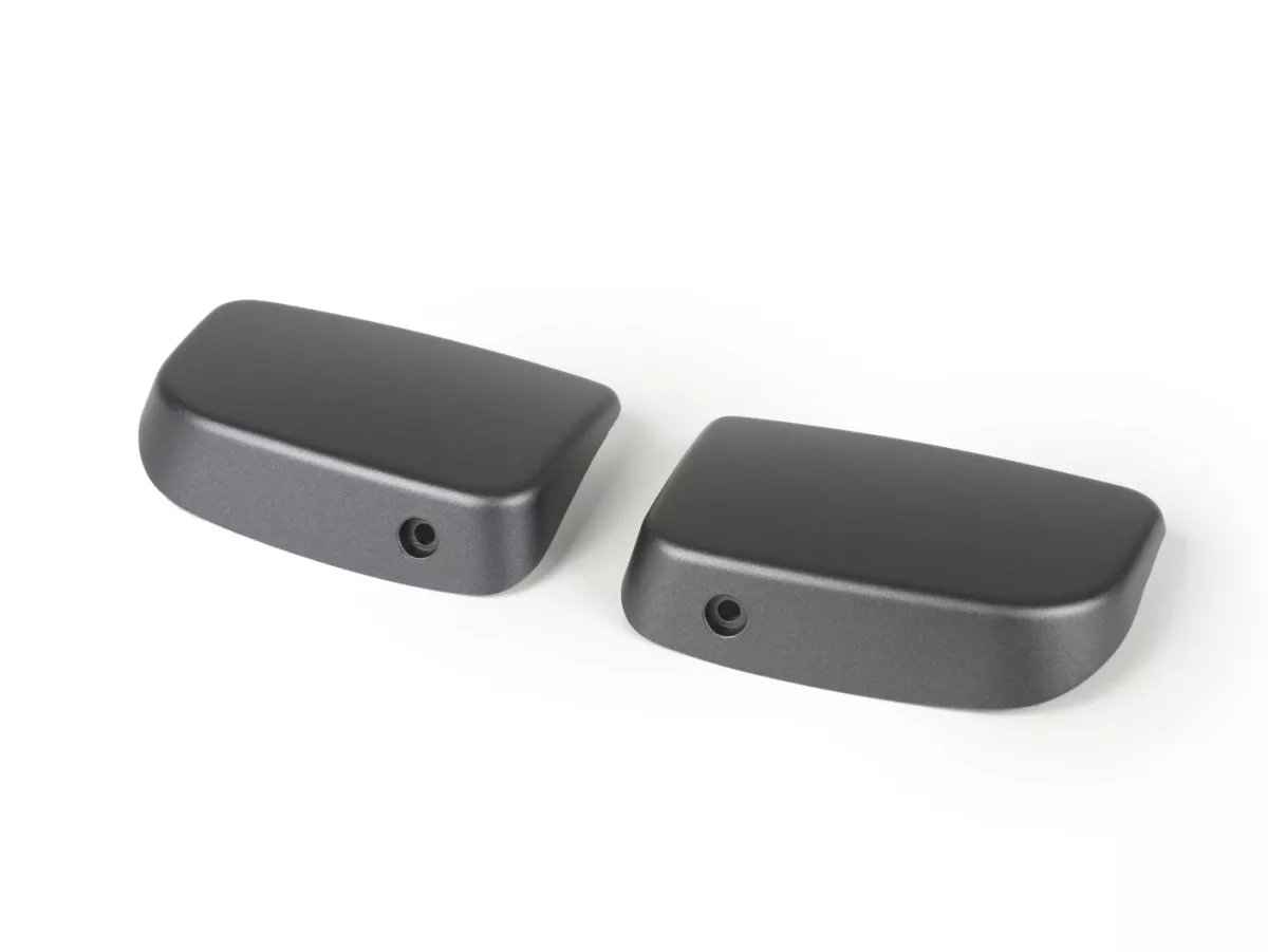 Pair of covers for brake master cylinder -BGM PRO, without mirror holes- Vespa GTL125/200 (ZAPM311, ZAPM312), GTS125 (ZAPM313), GTS250 (ZAPM451), GTS300 (ZAPM452), GTS i.e. Super125 (ZAPM453), GTS i.e. Super300 (ZAPM452) - grey matt (707/C)