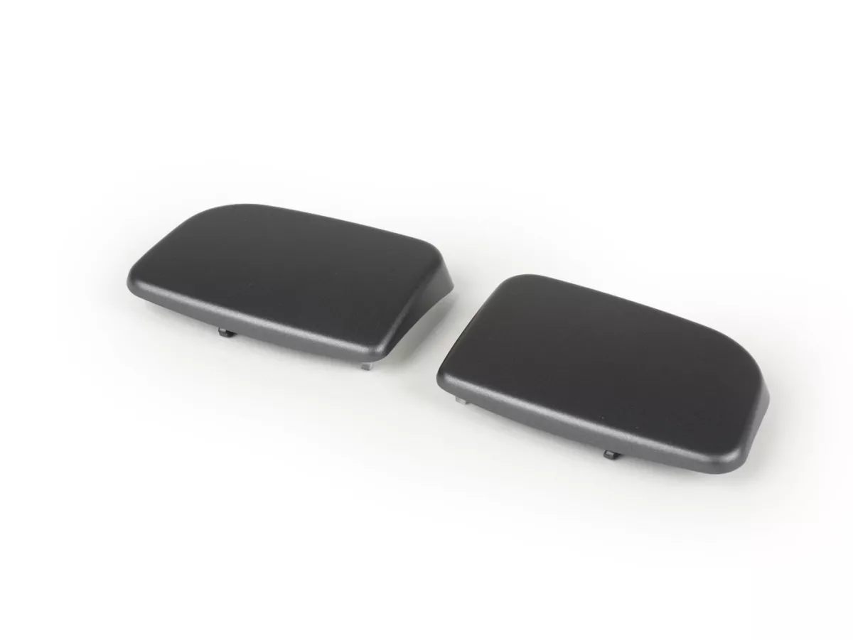 Pair of covers for brake master cylinder -BGM PRO, without mirror holes- Vespa GTL125/200 (ZAPM311, ZAPM312), GTS125 (ZAPM313), GTS250 (ZAPM451), GTS300 (ZAPM452), GTS i.e. Super125 (ZAPM453), GTS i.e. Super300 (ZAPM452) - grey matt (707/C)