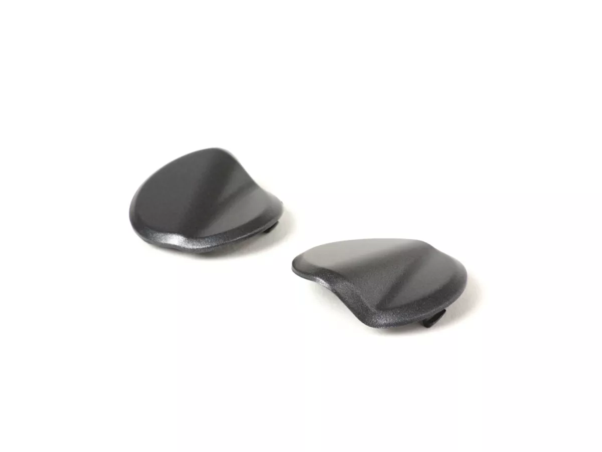 Pair of covers for mirror hole -BGM PRO- Vespa GTS 125-300 (ZAPMA3100, ZAPMA3200, ZAPMA3300) GTS HPE, Supertech (ZAPMA3600) - matt grey (707/c)
