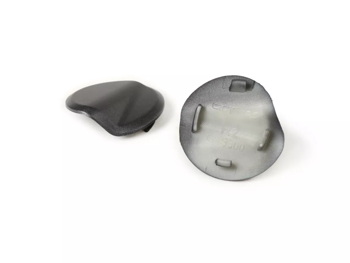 Pair of covers for mirror hole -BGM PRO- Vespa GTS 125-300 (ZAPMA3100, ZAPMA3200, ZAPMA3300) GTS HPE, Supertech (ZAPMA3600) - matt grey (707/c)