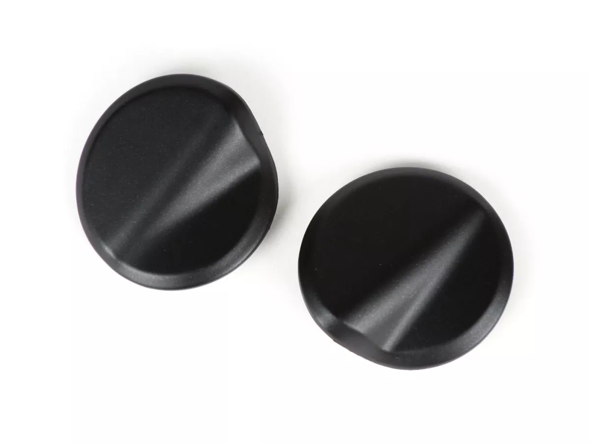 Pair of covers for mirror hole -BGM PRO- Vespa GTS 125-300 (ZAPMA3100, ZAPMA3200, ZAPMA3300) GTS HPE, Supertech (ZAPMA3600) - matt black (099/c)