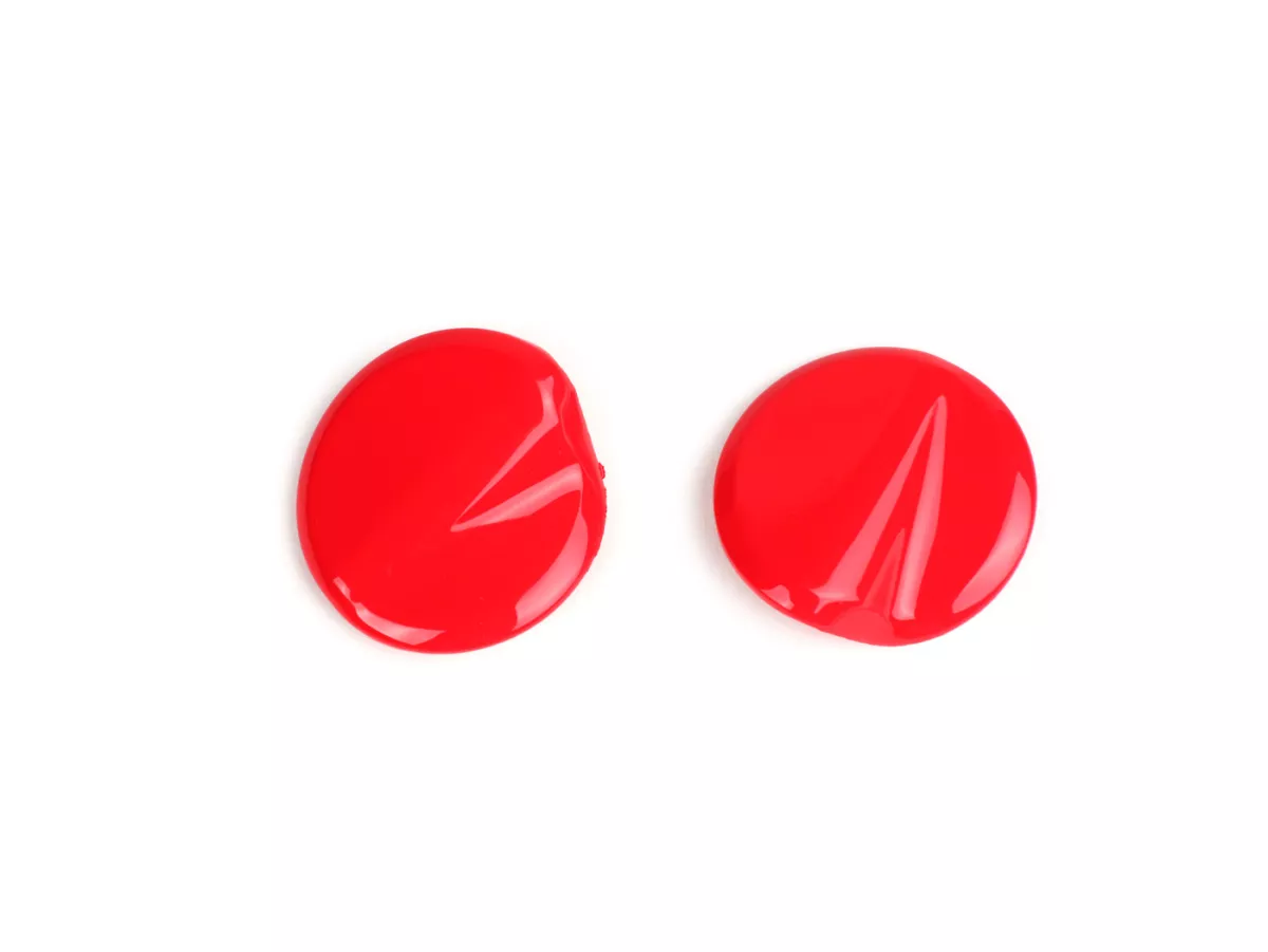 Pair of covers for mirror hole -BGM PRO- Vespa GTS 125-300 (ZAPMA3100, ZAPMA3200, ZAPMA3300) GTS HPE, Supertech (ZAPMA3600) - red (894 red dragon)