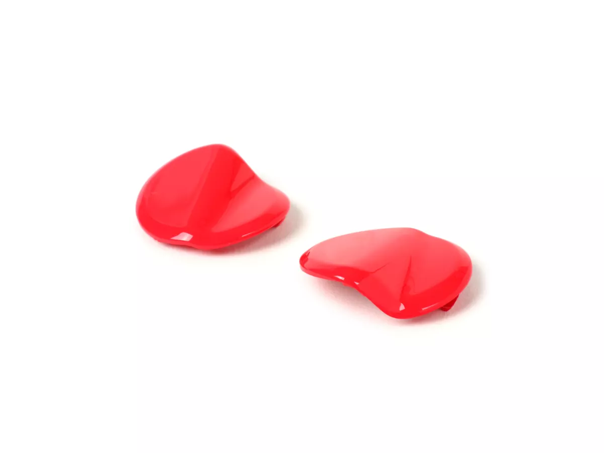 Pair of covers for mirror hole -BGM PRO- Vespa GTS 125-300 (ZAPMA3100, ZAPMA3200, ZAPMA3300) GTS HPE, Supertech (ZAPMA3600) - red (894 red dragon)