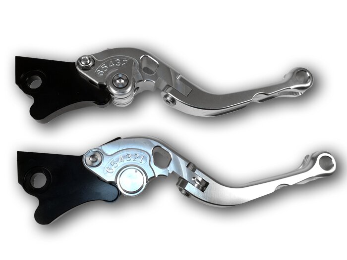 Remhendelset -BGM PRO Sport, verstelbaar + opklapbaar- Vespa GT, GTL, GTS 125-300 - Zilver