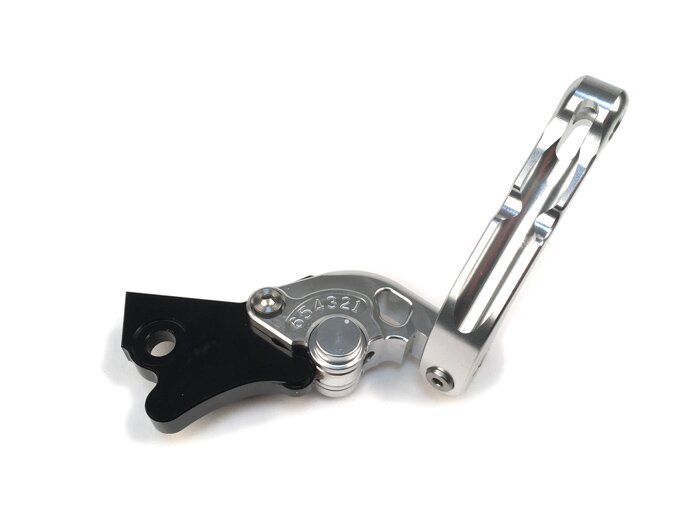 Remhendelset -BGM PRO Sport, verstelbaar + opklapbaar- Vespa GT, GTL, GTS 125-300 - Zilver