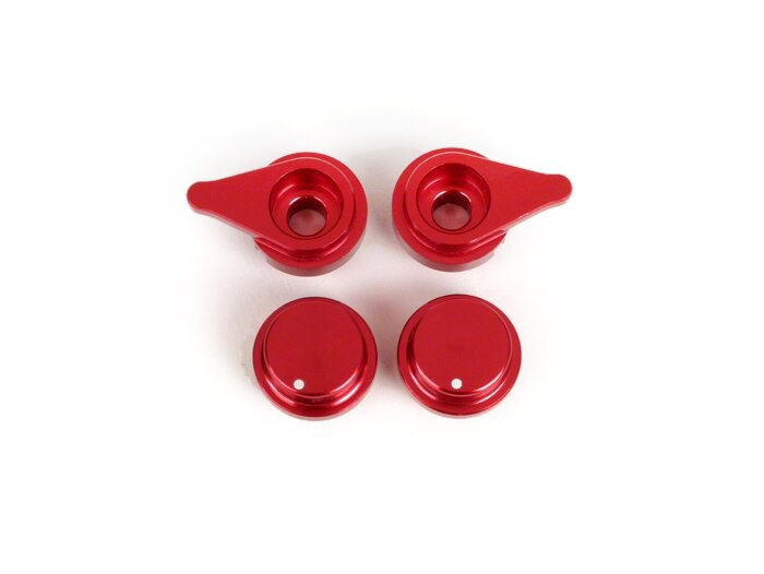 Juego de palanca de ajuste para juego de palanca de freno -BGM PRO Sport, ajustable + plegable- Vespa GT, GTL, GTS 125-300 (sistema de freno Hengtong) - anodizado rojo