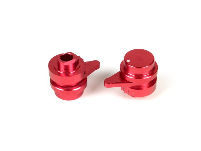 Juego de palanca de ajuste para juego de palanca de freno -BGM PRO Sport, ajustable + plegable- Vespa GT, GTL, GTS 125-300 (sistema de freno Hengtong) - anodizado rojo