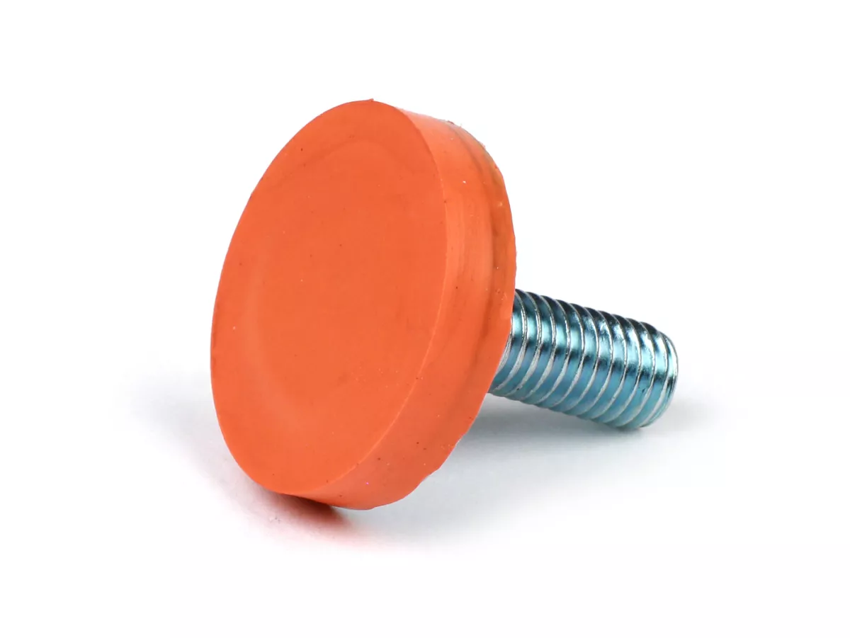 Penyangga karet Ø = 27mm x 6mm dengan batang berulir M8 untuk dudukan utama BGM PRO Soft Stop System