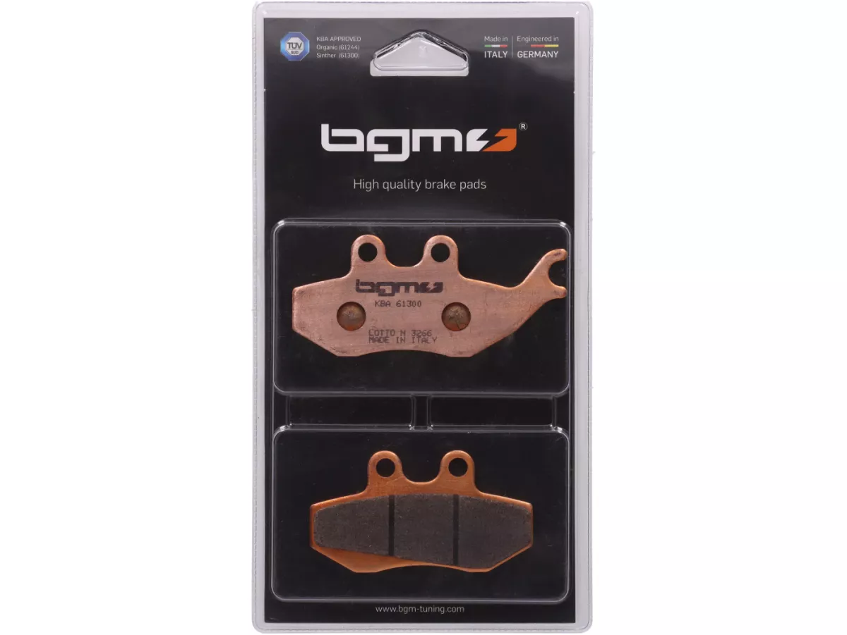 Bantalan rem -BGM PRO Sintersport 76,8x41,8/94,5x42mm- APRILIA MX Supermotard 50cc tahun 2002 (v), Pegaso 650cc tahun 1994-1997 (v), RS Replika 50cc tahun 1999 (v), RX 125cc tahun 1995 (v), RX C, CD 125cc tahun 1993-1994 (v), RX 50cc tahun 1993 (v), Tuono