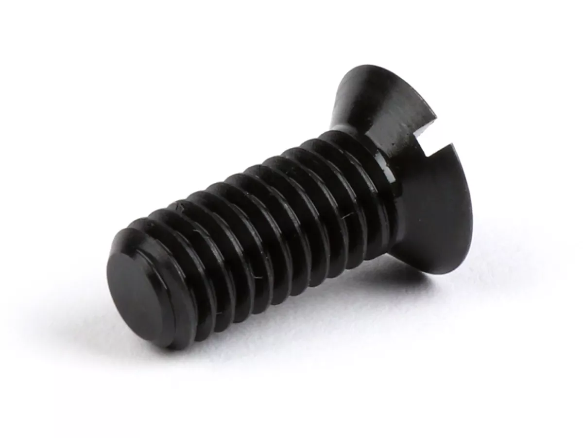 Screw -BGM ORIGINAL, DIN 963- M6 x 15mm (used for carburator box/engine Vespa PX (-1984), Rally180 (VSD1T), Rally200 (VSE1T), Sprint150 (VLB1T), TS125 (VNL3T), GT125 (VNL2T), GTR125 (VNL2T), GL150 (VLA1T), Super, VNA, VNB, VBA, VBB)