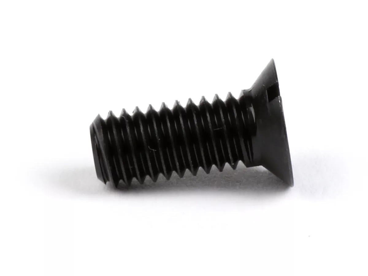 Screw -BGM ORIGINAL, DIN 963- M6 x 15mm (used for carburator box/engine Vespa PX (-1984), Rally180 (VSD1T), Rally200 (VSE1T), Sprint150 (VLB1T), TS125 (VNL3T), GT125 (VNL2T), GTR125 (VNL2T), GL150 (VLA1T), Super, VNA, VNB, VBA, VBB)