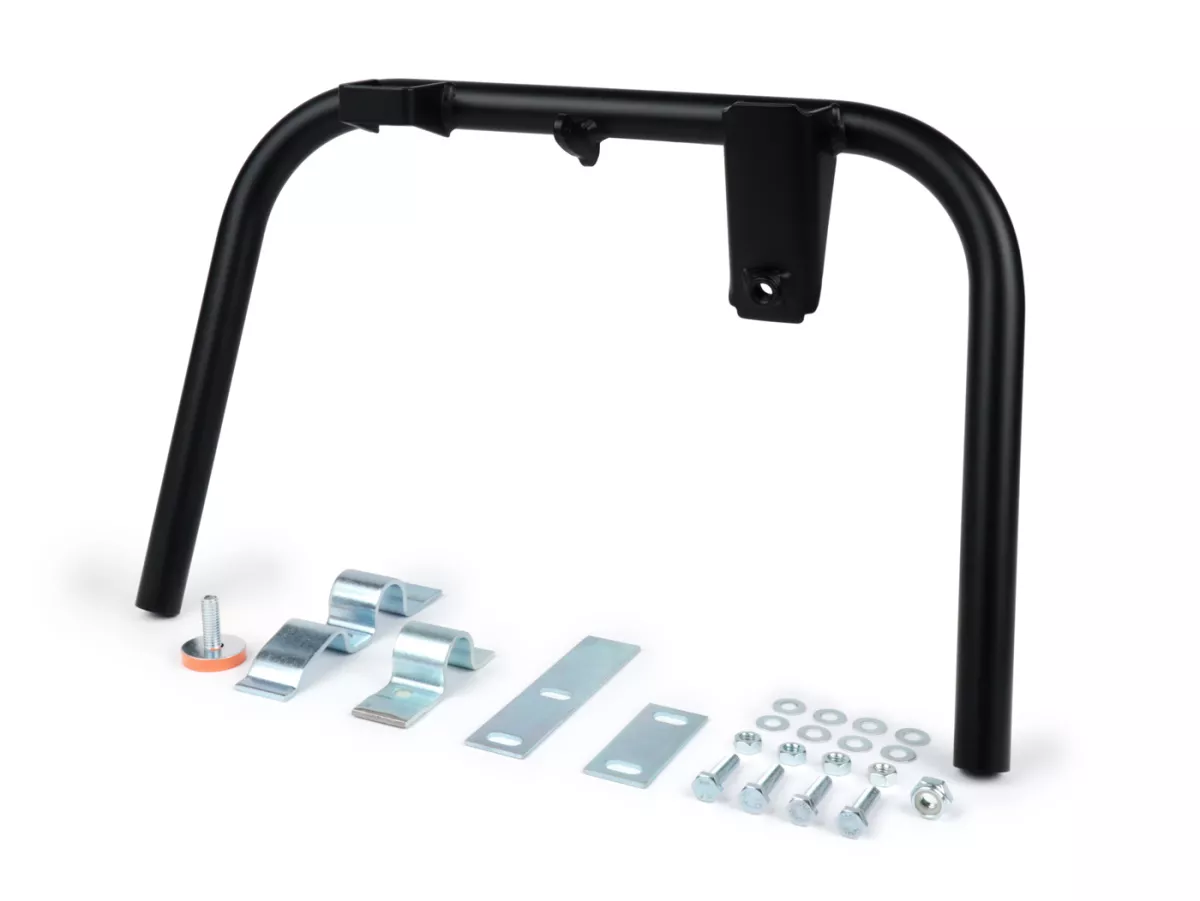 Caballete central -BGM PRO Soft Stop V2 System Ø=20mm- Vespa Smallframe (10) (1972-) V50, V90, PV125, ET3 - Negro