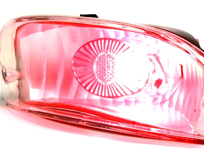Lampu belakang -BGM STYLE kaca bening neon Peugeot Speedfight1 - merah