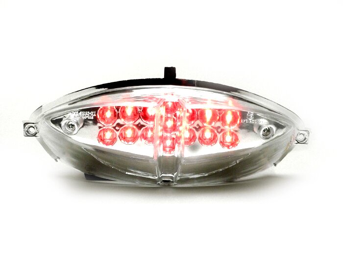 Tail light -BGM ORIGINAL smooth lens 15 LED with indicator function- Peugeot Speedfight2