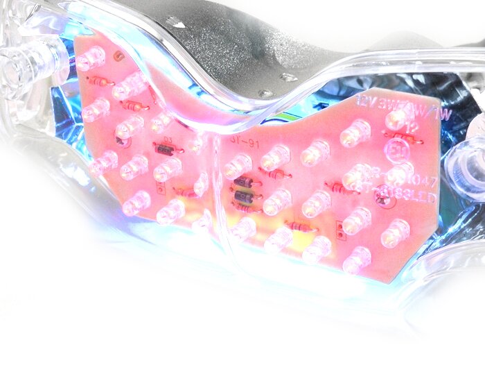 Bakljus -BGM ORIGINAL klarglas LED- Gilera Runner (upp till 2005)