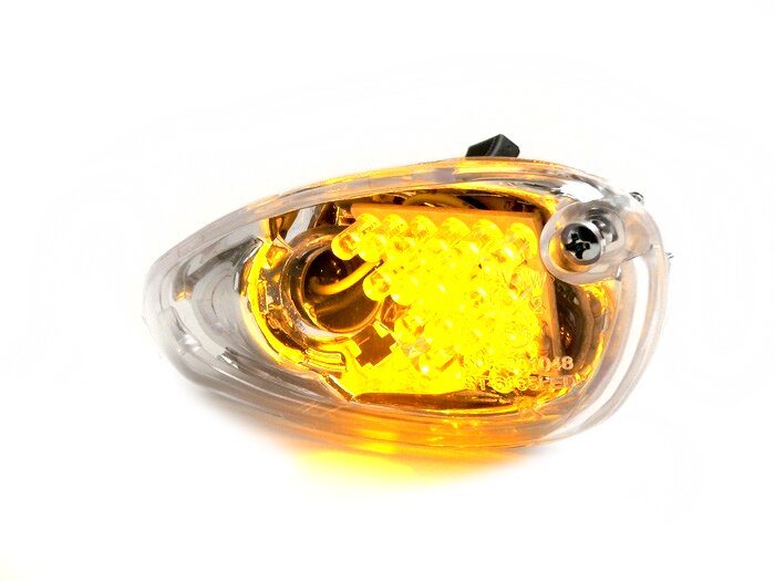 Pair of indicators -BGM ORIGINAL, LED- Gilera Runner (-2005) - amber