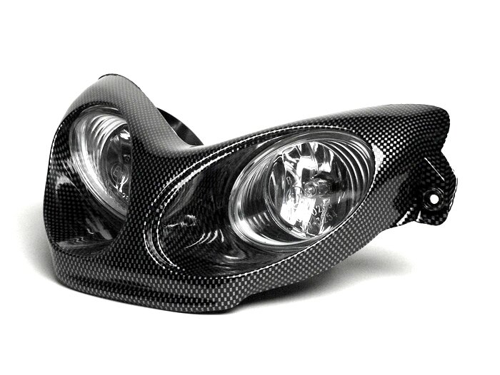 Faro -BGM Next Generation- MBK Nitro (YQ50/L, 2 tempi), Yamaha Aerox (YQ50/L, 2 tempi) - Stile carbonio