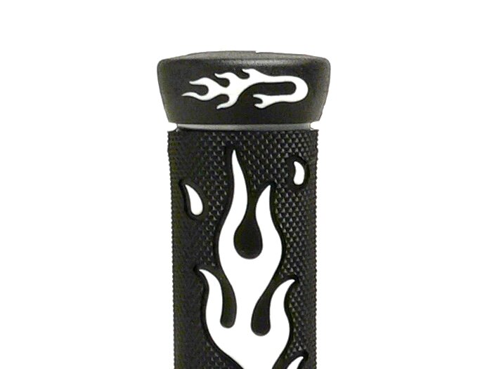 Pair of grips -FLAME- black/white