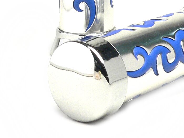 Pair of grips -TRIBAL- Ø=22/24mm - blue