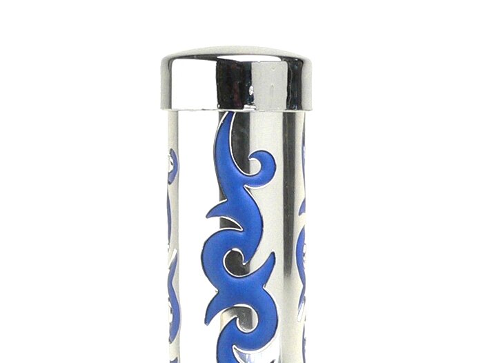 Pair of grips -TRIBAL- Ø=22/24mm - blue