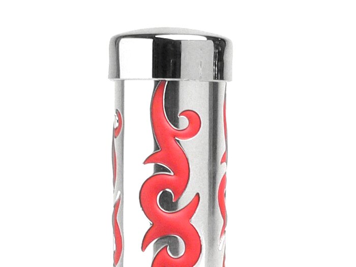 Pair of grips -TRIBAL- Ø=22/24mm - red