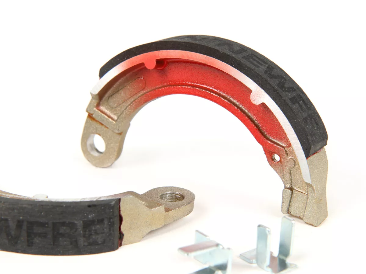 Ganasce freno -BGM PRO Ø=127x20 mm per tamburo freno BGM5310- Vespa 8 posteriore, 1 supporto, Vespa Wideframe V1T a V15T (h), V30T a V33T (h), VM (h), VN (h), VL (h), VB (h), VNA1T-VNA2T (h), VNB1T a VNB3T (h), VBA1T (h), VBB1T (h)