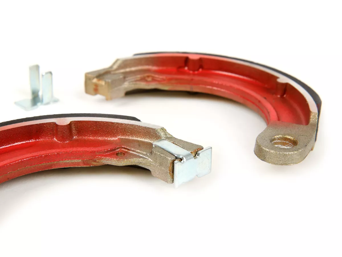 Ganasce freno -BGM PRO Ø=127x20 mm per tamburo freno BGM5310- Vespa 8 posteriore, 1 supporto, Vespa Wideframe V1T a V15T (h), V30T a V33T (h), VM (h), VN (h), VL (h), VB (h), VNA1T-VNA2T (h), VNB1T a VNB3T (h), VBA1T (h), VBB1T (h)