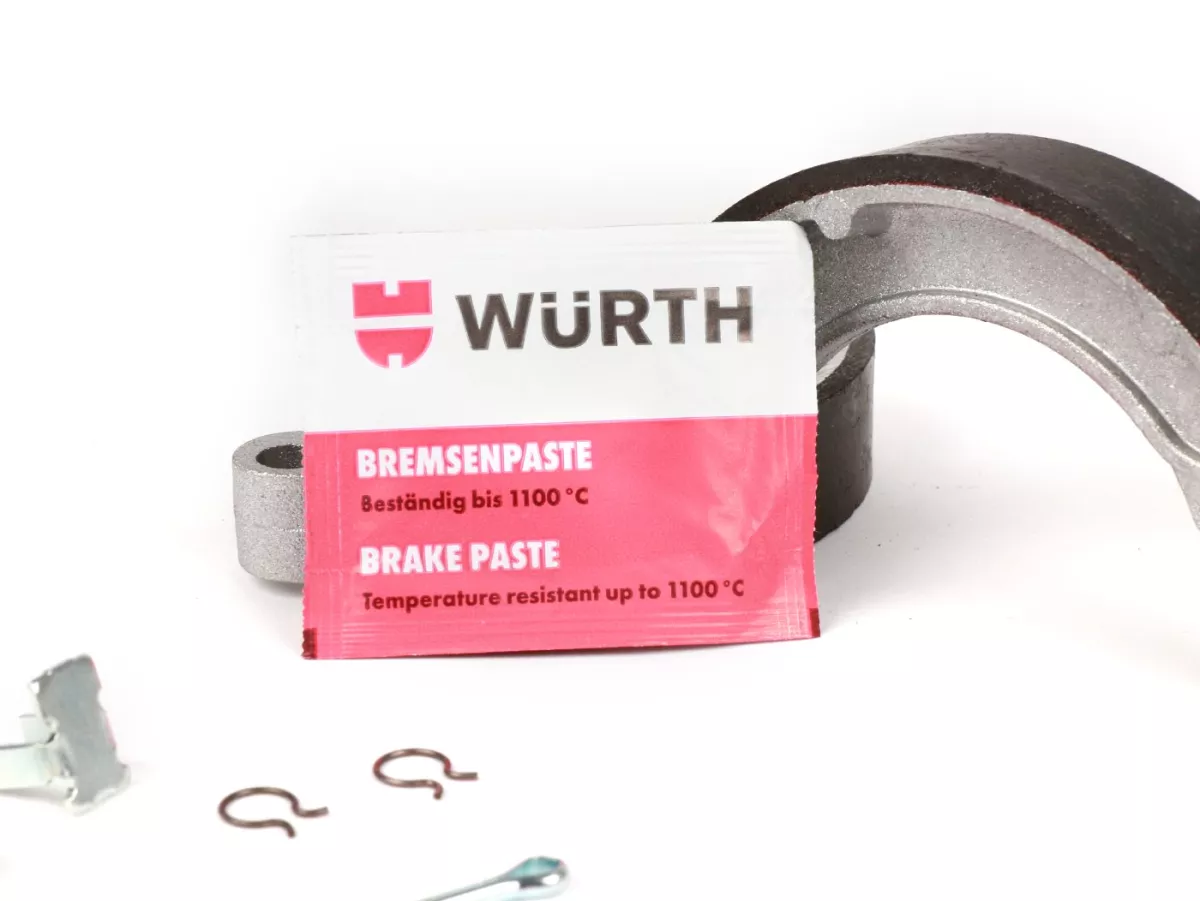Ganasce freno -BGM PRO Ø=127x23mm- Vespa 8 posteriore, 2 supporti, Vespa VNB4T a VNB6T (h), VBB2T (h) - utilizzato anche per la conversione 10 a 8