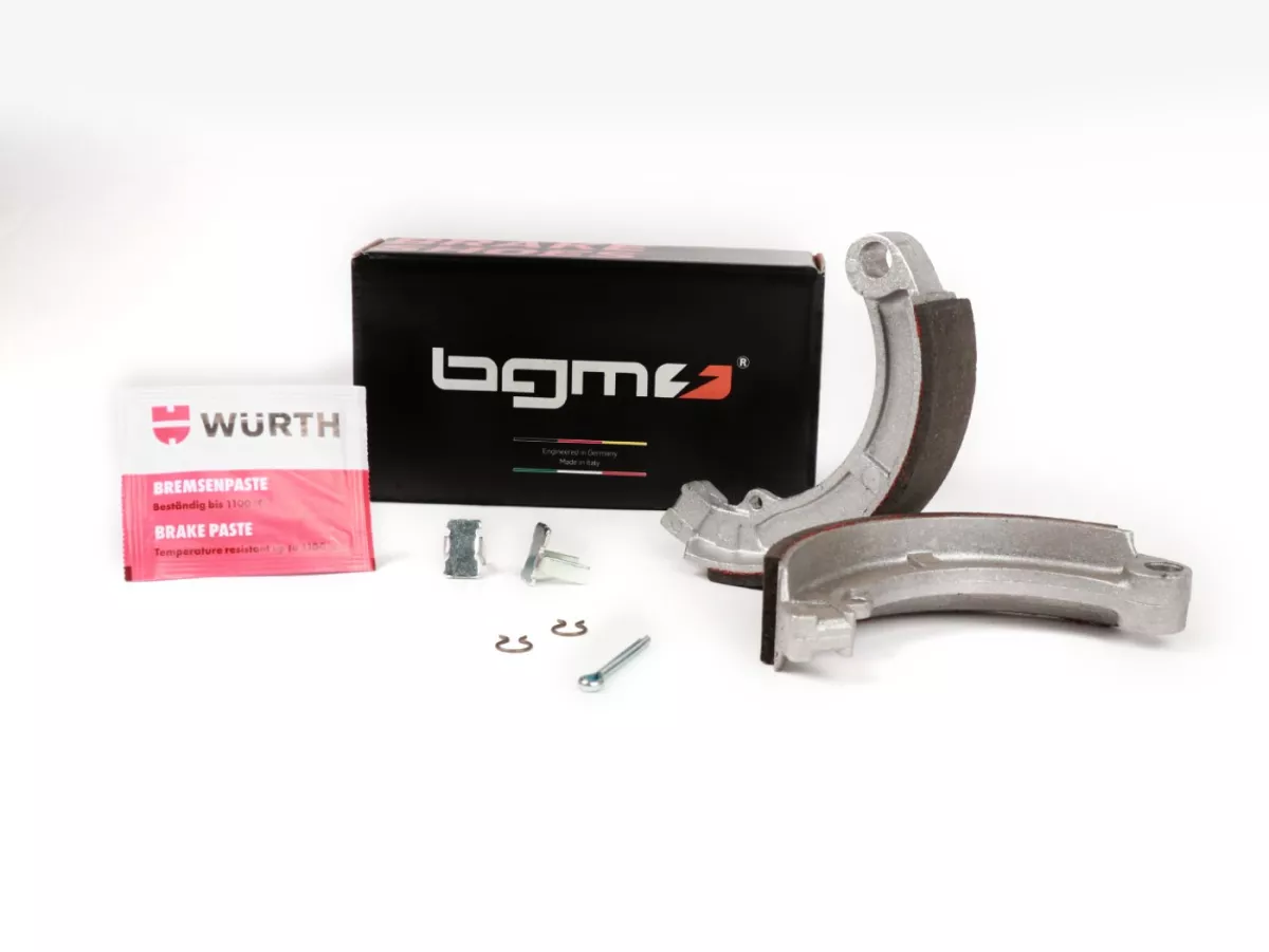 Ganasce freno -BGM PRO Ø=127x28mm- Vespa 8 posteriore, 2 supporti, Vespa Super (h)
