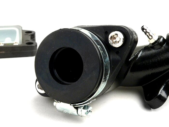 Colector de admisión -BGM PRO V2- Peugeot 50 cc (vertical) - SPEEDFIGHT1 50 cc LC, SPEEDFIGHT2 50 cc LC, XFIGHT 50, SPEEDFIGHT1 50 cc AC, SPEEDFIGHT2 50 cc AC, TKR50, TREKKER50, VIVACITY50, ELYSEO50, SQUAB50, SV50, ZENITH50, BUXY50, ELYSTAR50, LOOXOR50, S