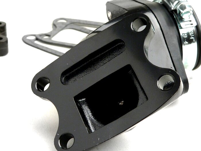 Colector de admisión -BGM PRO V2- Peugeot 50 cc (vertical) - SPEEDFIGHT1 50 cc LC, SPEEDFIGHT2 50 cc LC, XFIGHT 50, SPEEDFIGHT1 50 cc AC, SPEEDFIGHT2 50 cc AC, TKR50, TREKKER50, VIVACITY50, ELYSEO50, SQUAB50, SV50, ZENITH50, BUXY50, ELYSTAR50, LOOXOR50, S