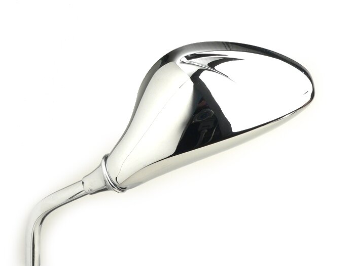 Specchio -GT- universale - cromato - sinistro - filettatura M8 destra