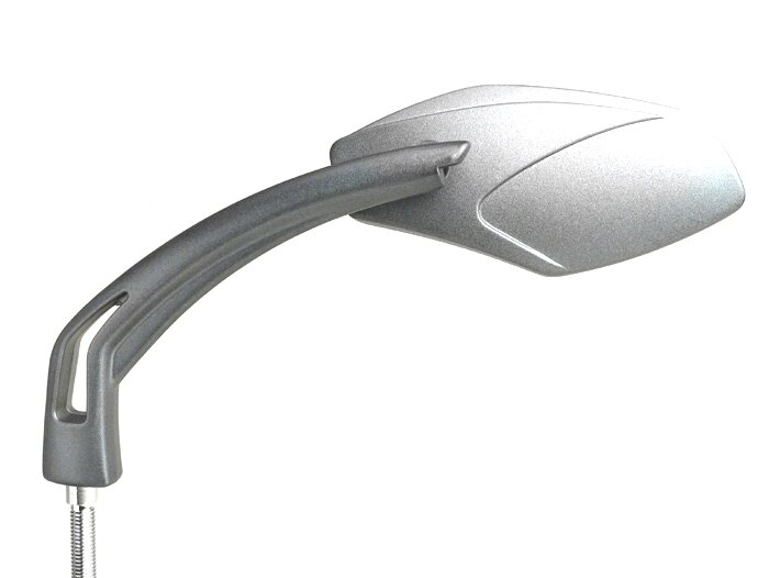 Specchio -BGM STYLE GT II- sinistro - grigio acciaio