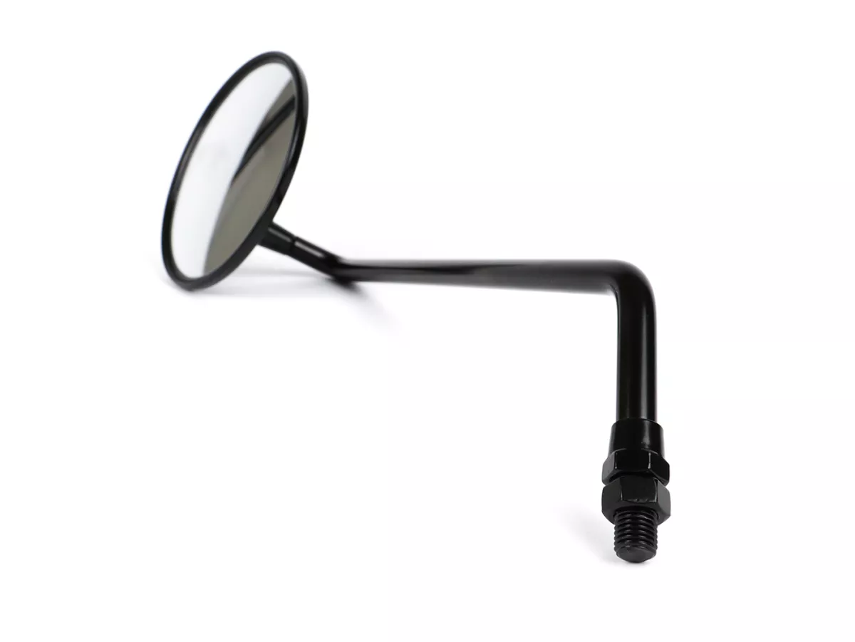 Spiegel -BGM PRO, Ø=105mm- Vespa V50, 50N, PV125, ET3, Rally, Sprint, PX, Super, TS125, GT125, GTR125, GL150, SS180 - zwart, links