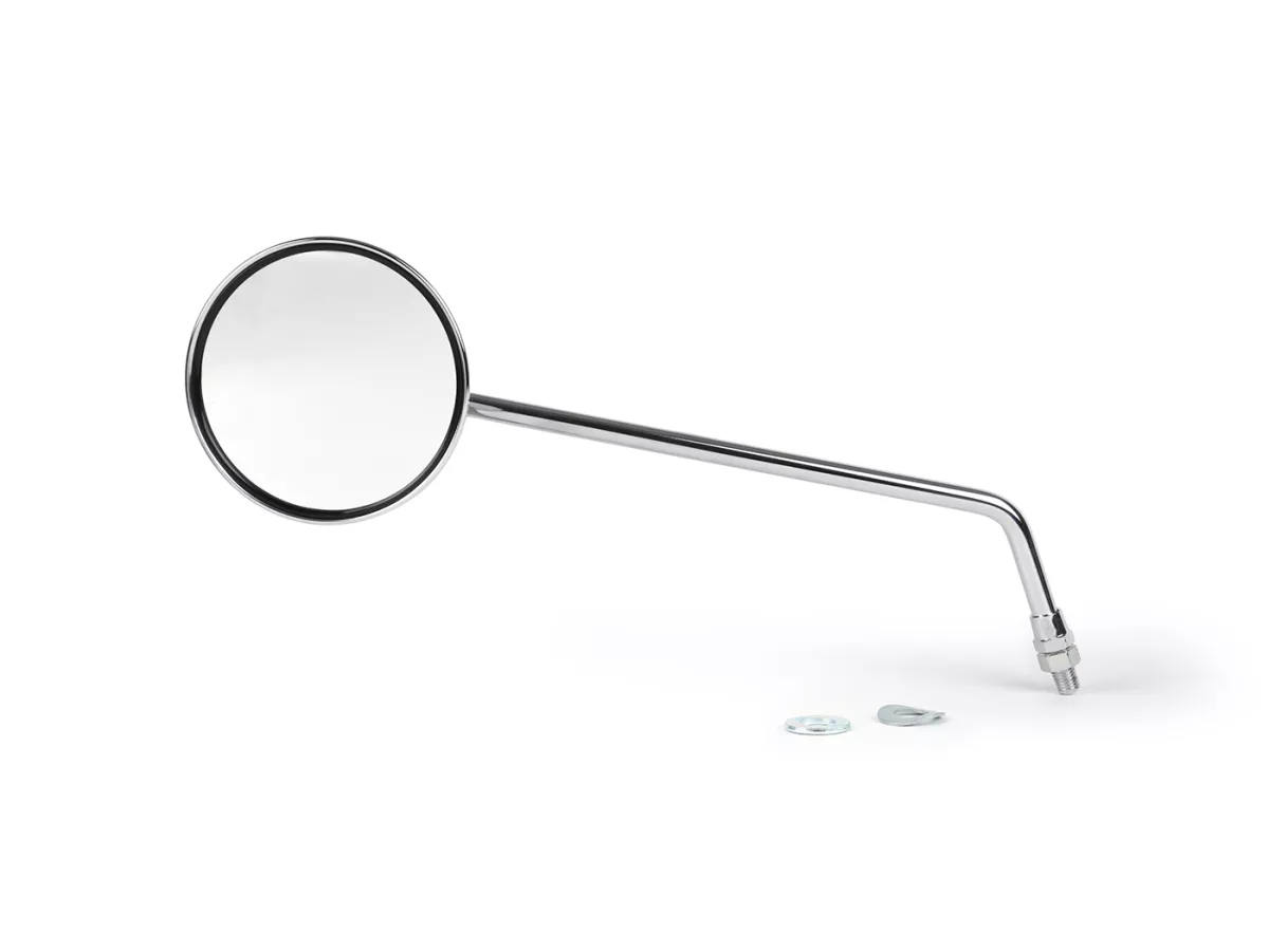 Rétroviseurs -BGM PRO, Ø=105mm- Vespa V50, 50N, PV125, ET3, Rally, Sprint, PX, Super, TS125, GT125, GTR125, GL150, SS180 - chromé, gauche