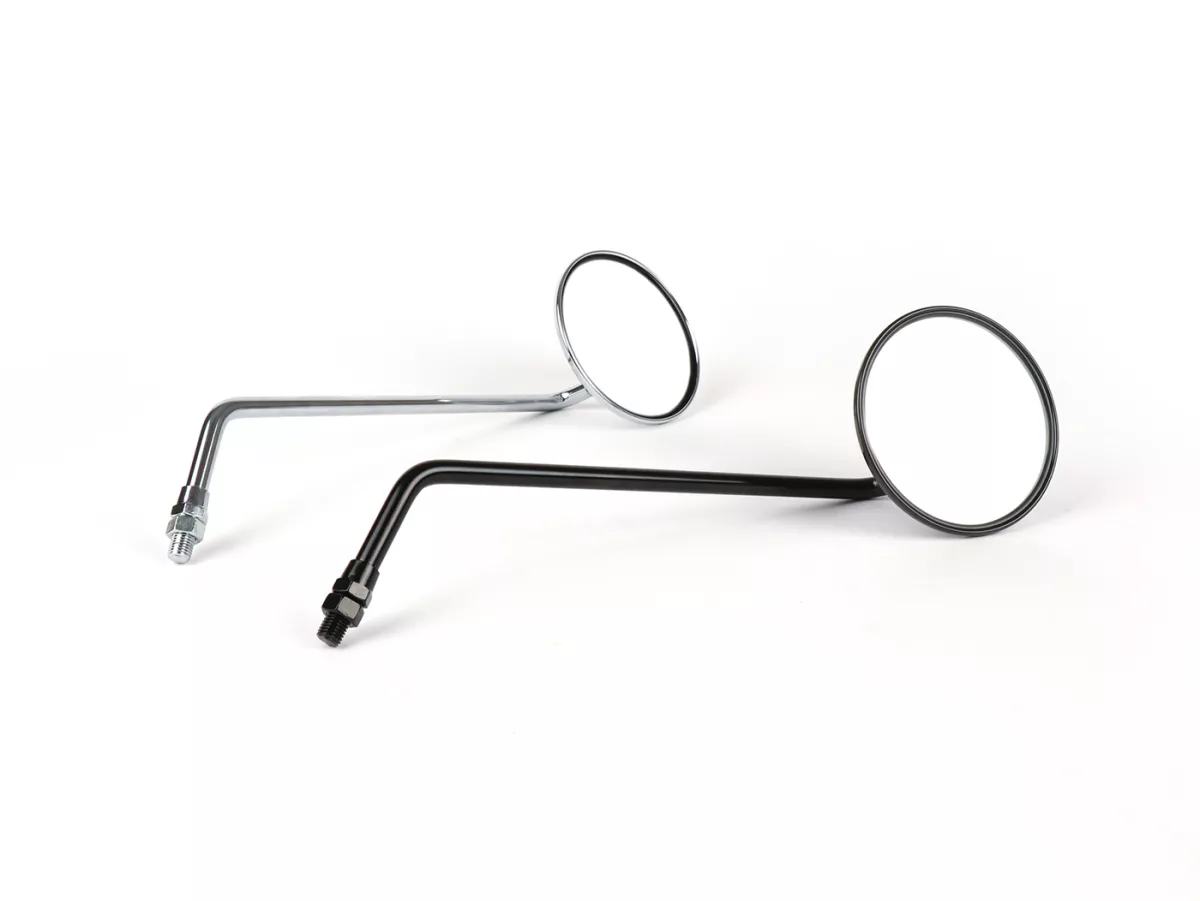Rétroviseurs -BGM PRO, Ø=105mm- Vespa V50, 50N, PV125, ET3, Rally, Sprint, PX, Super, TS125, GT125, GTR125, GL150, SS180 - chromé, droit