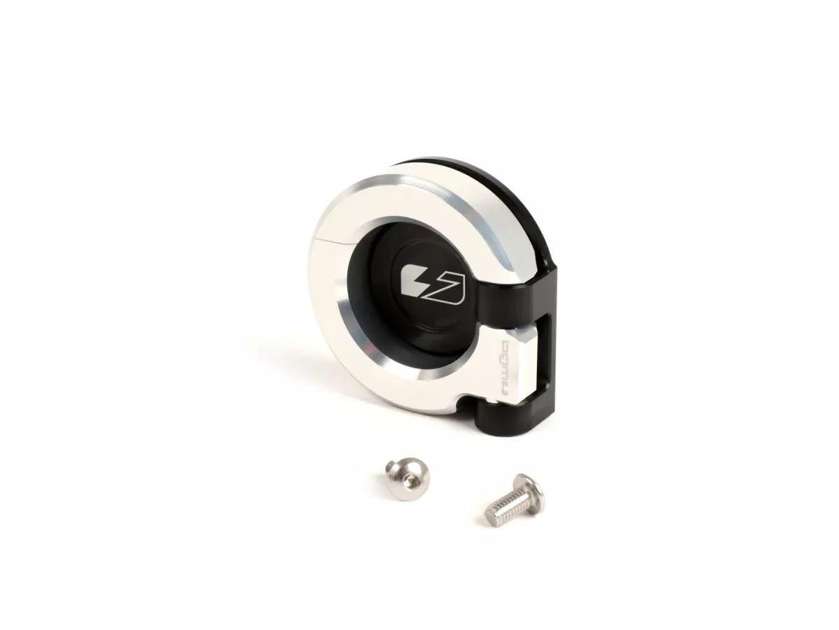 Gancio portapacchi -BGM PRO Alluminio CNC- Vespa GT, GTS, GTV, GTL, S - 50-300cc - Argento