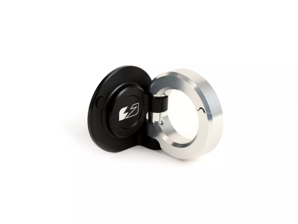 Gancio portapacchi -BGM PRO Alluminio CNC- Vespa GT, GTS, GTV, GTL, S - 50-300cc - Argento