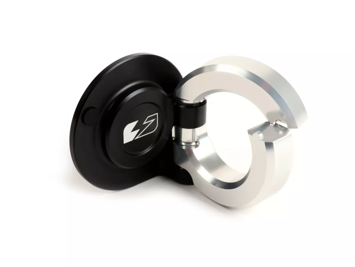 Gancio portapacchi -BGM PRO Alluminio CNC- Vespa GT, GTS, GTV, GTL, S - 50-300cc - Argento