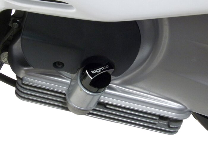 Tapón de llenado de aceite con varilla -BGM PRO, aceite motor- Piaggio Leader/Quasar - Vespa ET4, LX, LXV, S, GT, GTS, GTV, GTL 125-300cc - anodizado negro