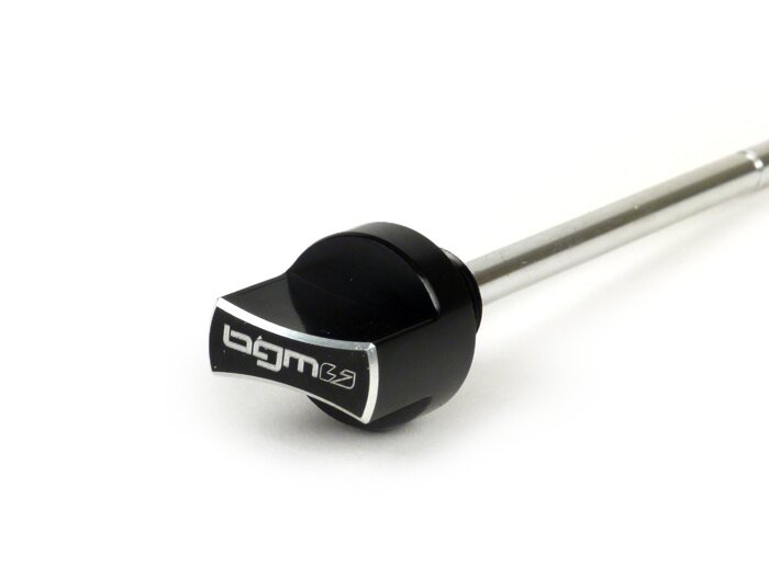 Tapón de llenado de aceite con varilla -BGM PRO, aceite de transmisión- Piaggio Leader/Quasar/HPE - Vespa ET4, LX, LXV, S, GT, GTS, GTV, GTL 125-310cc - anodizado negro