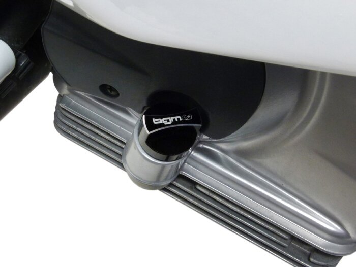 Kit vis de remplissage d'huile avec jauge -BGM PRO, huile moteur + huile de transmission- Piaggio Leader/Quasar - Vespa ET4, LX, LXV, S, GT, GTS, GTV, GTL 125-300cc - noir anodisé