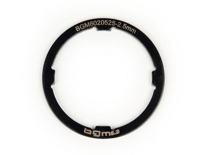 Gearbox shim -BGM ORIGINAL- Vespa Largeframe VNA, VNB, VBA, VBB, GL, Sprint, GT, GTR, TS, Rally, PX (-1984) - 2,50mm (+0,0 /- 0,04mm)
