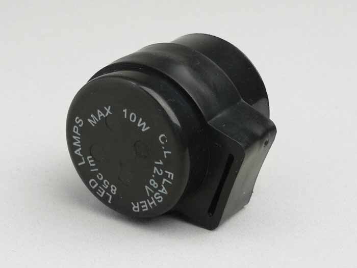 Relé intermitente -UNIVERSAL LED 2 pines- 12V 0.1-0.85A DC - (1.2-10 Watt)