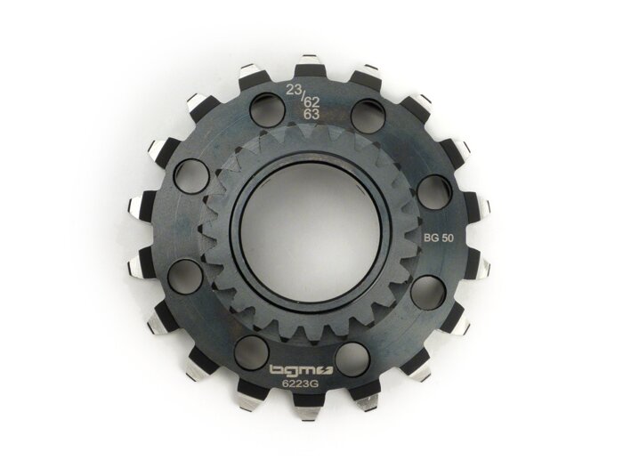 Koppelingspen -BGM PRO- Vespa Cosa2, PX (1995-), BGM Superstrong, Superstrong CR - (voor 62/63 tands primair wiel, rechtvertand) - 23 tanden