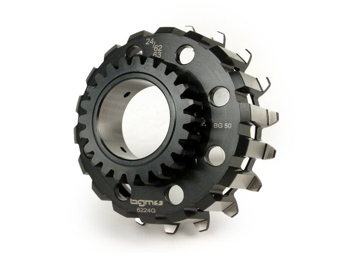 Kopplingspinjong -BGM PRO- Vespa Cosa2, PX (1995-), BGM Superstrong, Superstrong CR - (för 62/63-tands primärhjul, raktandat) - 24 tänder
