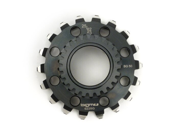 Koppelingspen -BGM PRO- Vespa Cosa2, PX (1995-), BGM Superstrong, Superstrong CR - (voor 62/63 tands primair wiel, rechtvertand) - 25 tanden